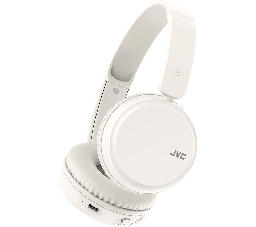 JVC HA S36W Wireless Bluetooth Headphones - White