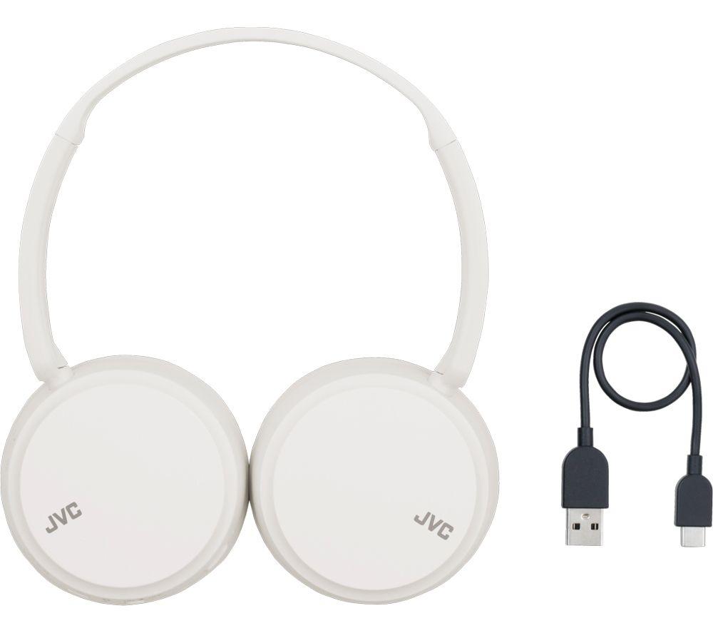 JVC HA S36W Wireless Bluetooth Headphones - White