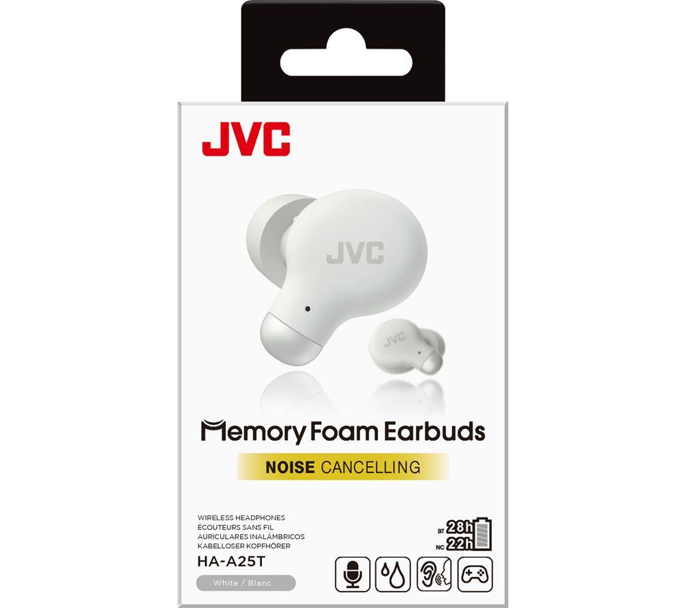Audífonos inalámbricos Bluetooth con cancelación de ruido JVC Marshmallow HA-A25T - Blancos