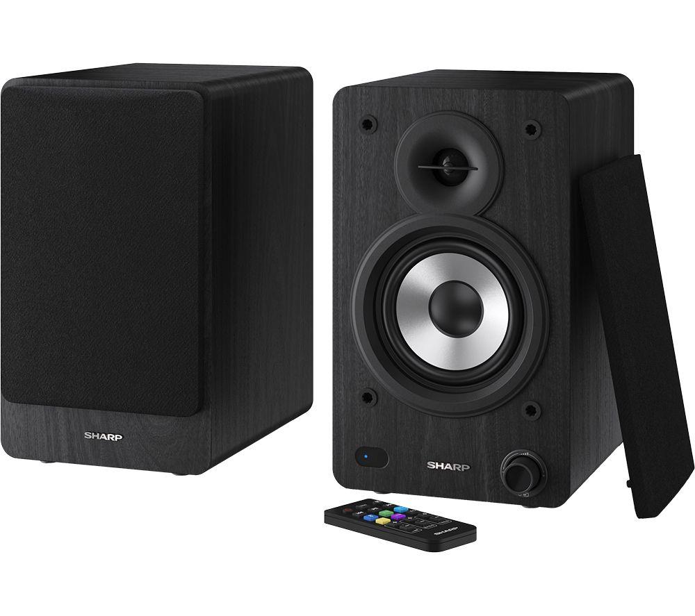 Altavoz monitor de estantería activo Bluetooth CP-SS30(BK) de SHARP - Negro