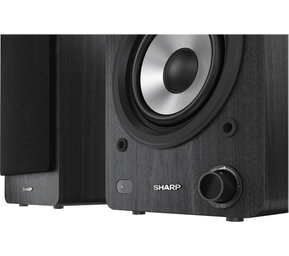 Altavoz monitor de estantería activo Bluetooth CP-SS30(BK) de SHARP - Negro