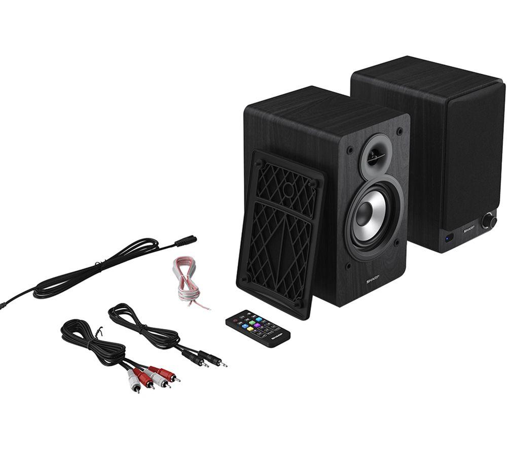 Altavoz monitor de estantería activo Bluetooth CP-SS30(BK) de SHARP - Negro