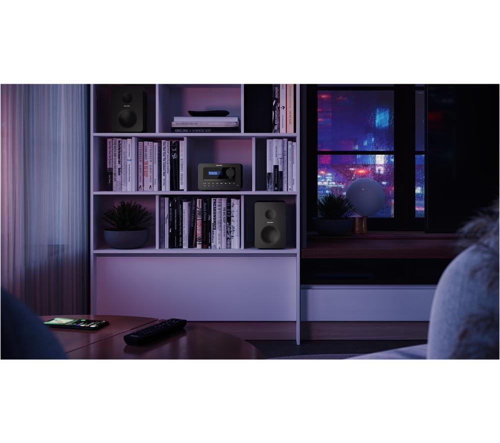 SHARP XL-B520D Tokyo Microcadena Hi-Fi Bluetooth – Negra