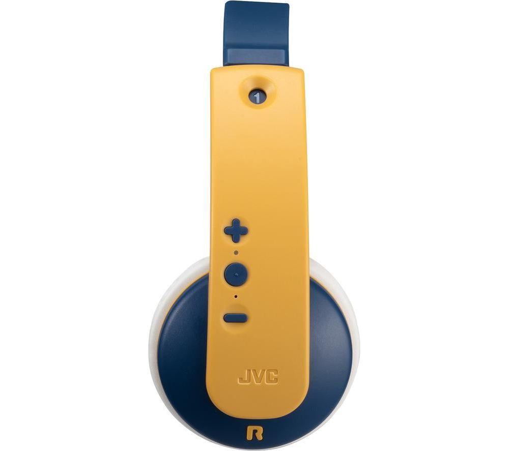 JVC TINYPHONES HA-KD10W Wireless Bluetooth Kids Headphones - Yellow & Blue