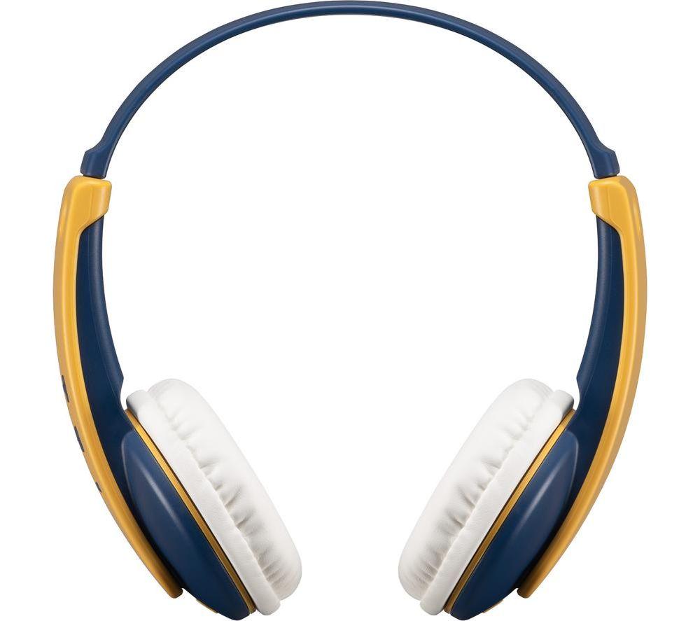 JVC TINYPHONES HA-KD10W Wireless Bluetooth Kids Headphones - Yellow & Blue