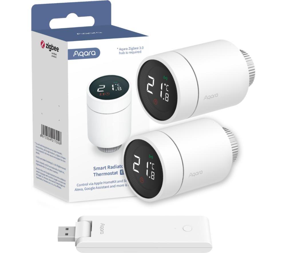 AQARA E1 Wireless Smart Radiator Thermostat Starter Kit - Twin Pack