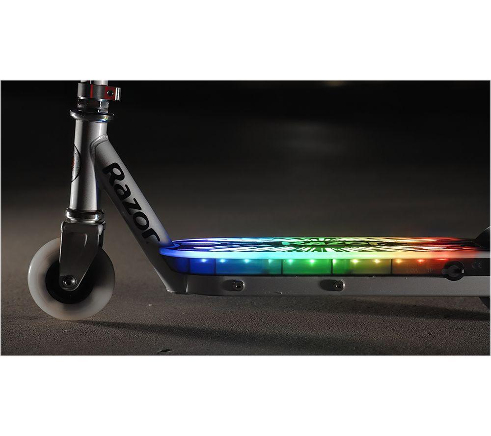 RAZOR ColorRave Electric Kids' Scooter - Silver