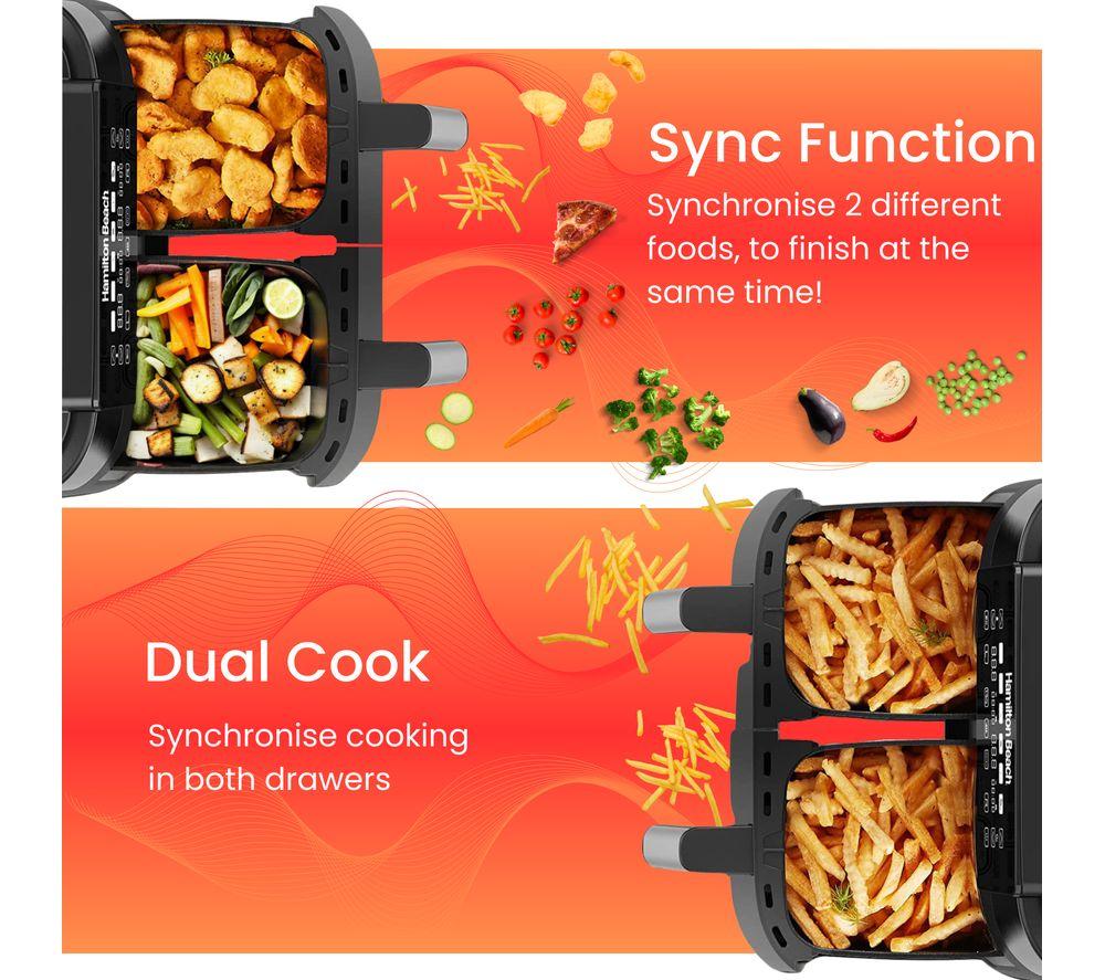 HAMILTON BEACH HealthyCook HB4006 Air Fryer - Black & Silver