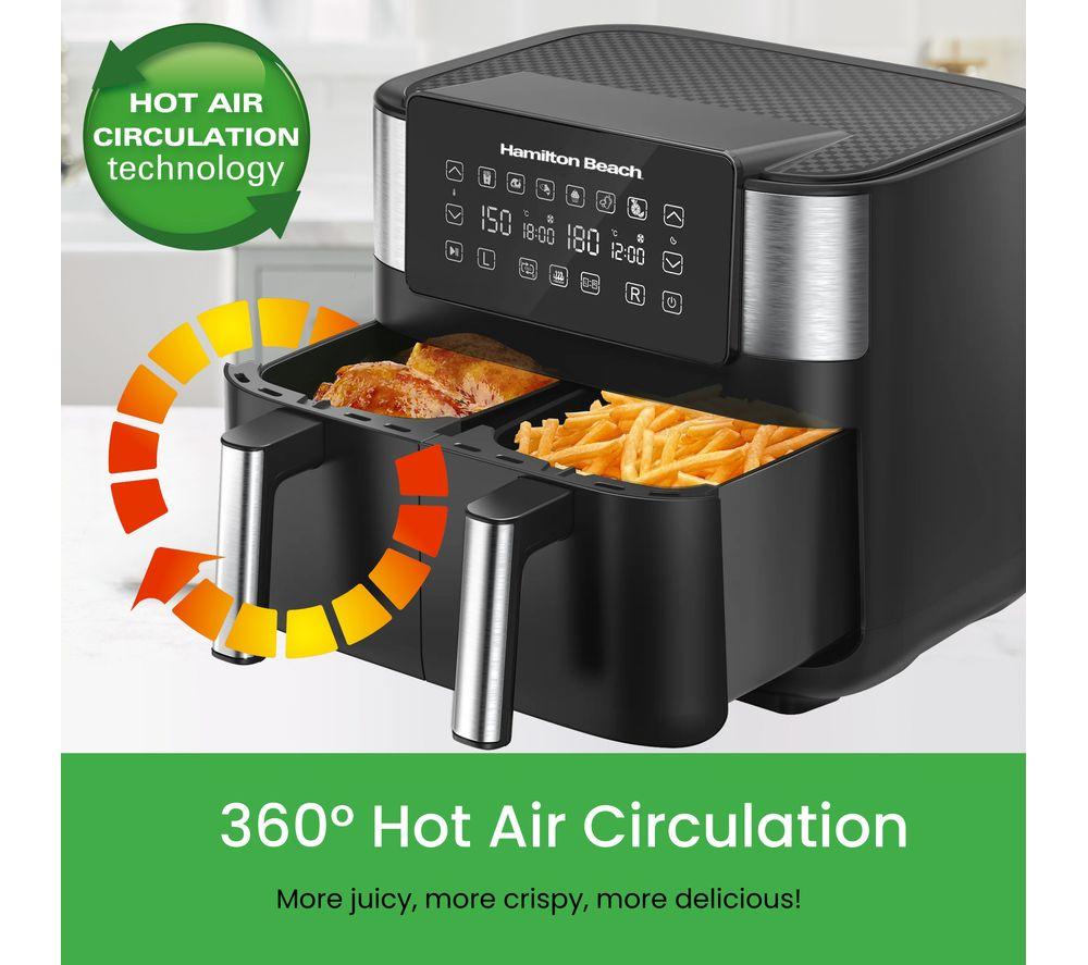 HAMILTON BEACH HealthyCook HB4006 Air Fryer - Black & Silver