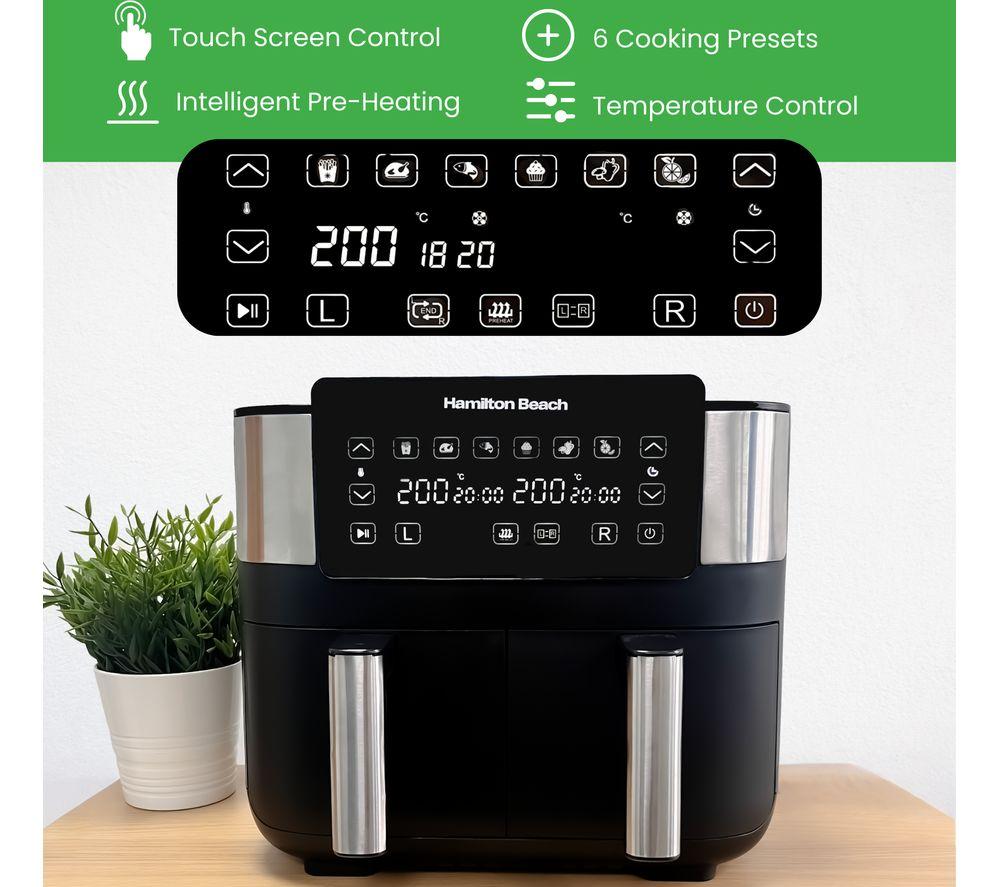 HAMILTON BEACH HealthyCook HB4006 Air Fryer - Black & Silver