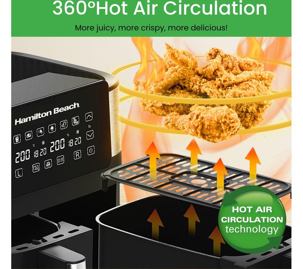 HAMILTON BEACH HealthyCook HB4006 Air Fryer - Black & Silver
