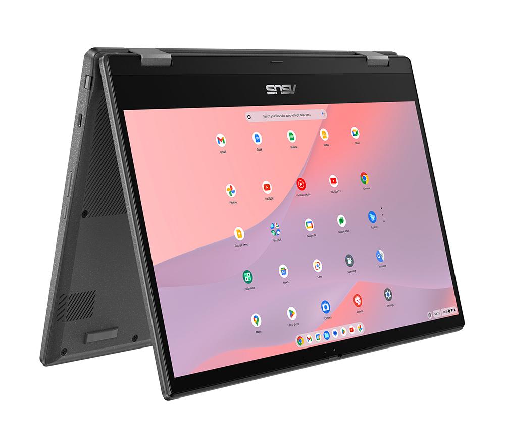 ASUS CM14 Flip 14" 2 in 1 Chromebook - MediaTek Kompanio 520, 128 GB eMMC, Grey