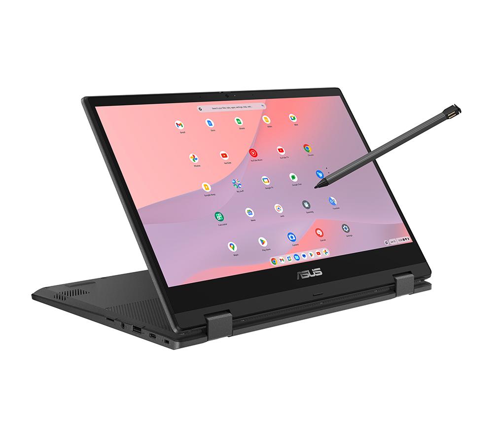 ASUS CM14 Flip 14" 2 in 1 Chromebook - MediaTek Kompanio 520, 128 GB eMMC, Grey