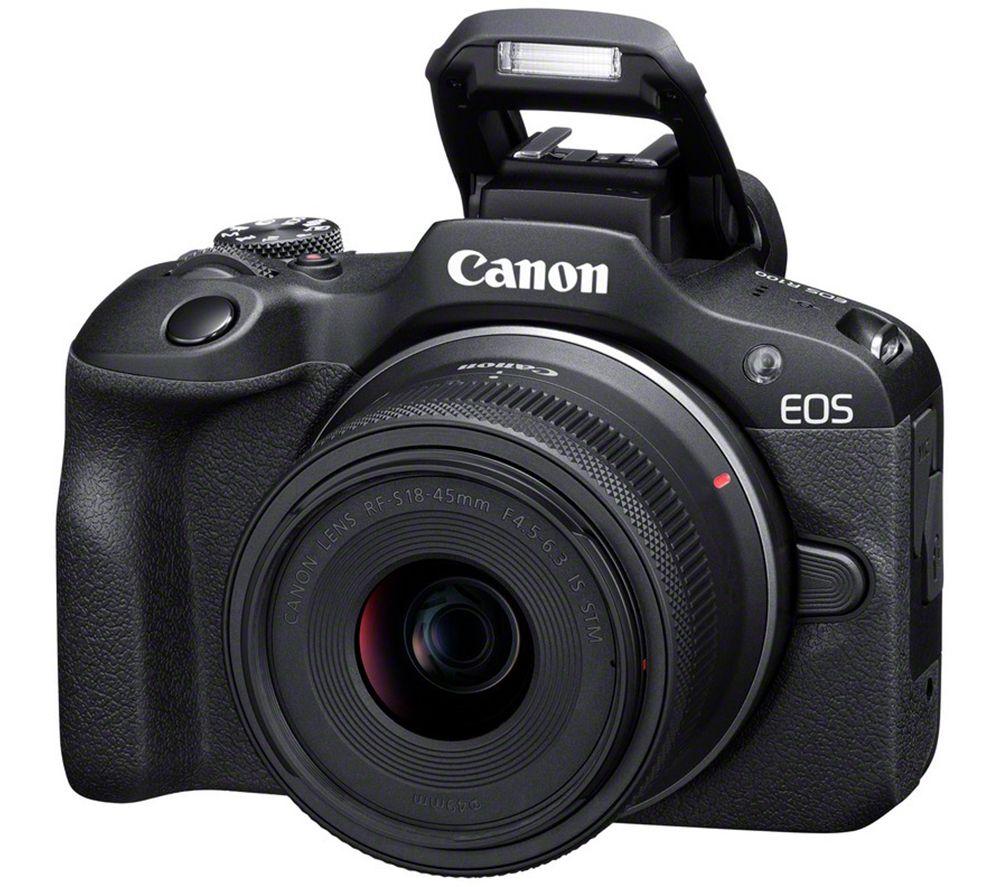 CANON EOS R100 Mirrorless Camera with RF-S 18-45 mm f/4.5-6.3 IS STM & 55-210 mm f/5-7.1 IS STM Lens