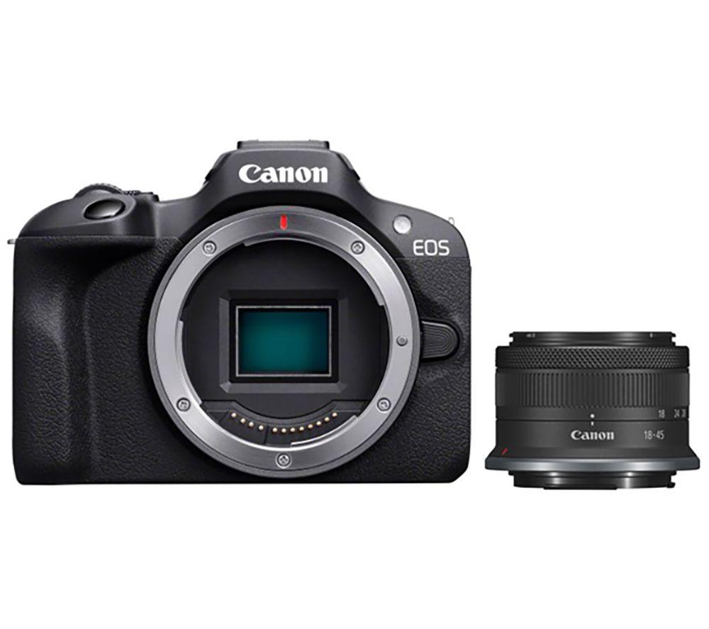CANON EOS R100 Mirrorless Camera with RF-S 18-45 mm f/4.5-6.3 IS STM Lens