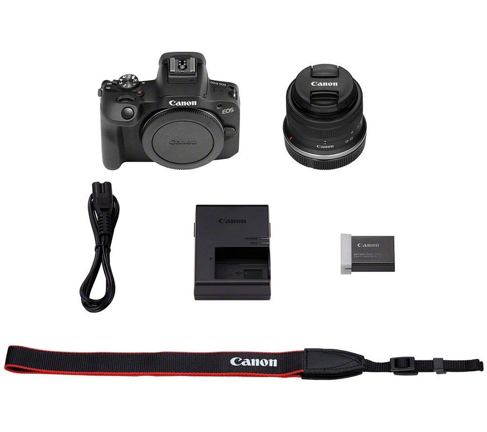 CANON EOS R100 Mirrorless Camera with RF-S 18-45 mm f/4.5-6.3 IS STM Lens