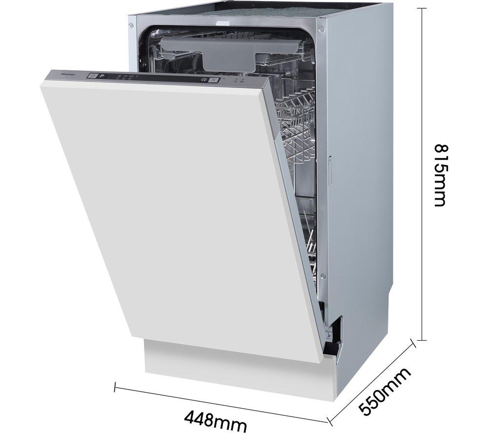 HISENSE HV523E15UK Schlanker vollintegrierbarer Geschirrspüler