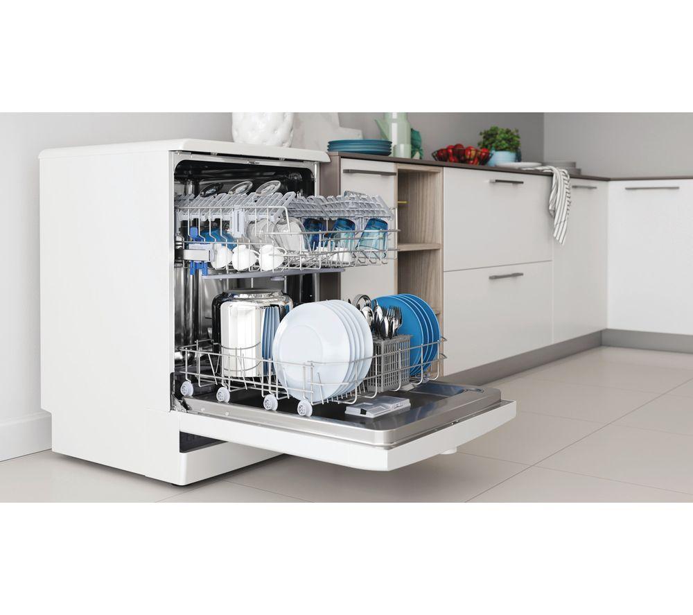 Lavavajillas INDESIT D2FHK26UK de tamaño completo - Blanco