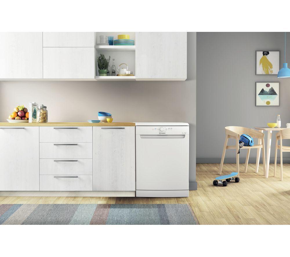 Lavavajillas INDESIT D2FHK26UK de tamaño completo - Blanco