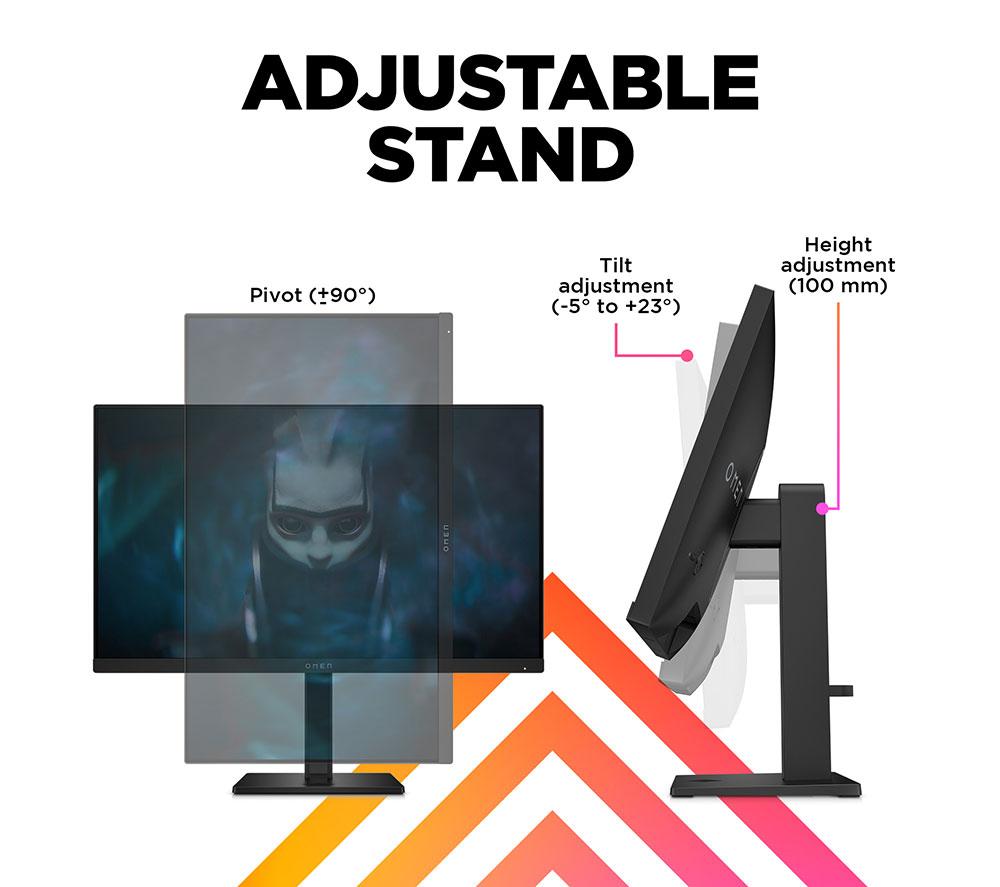 HP OMEN 24 Gaming Monitor, 24" FHD 165 Hz, IPS LCD - Black