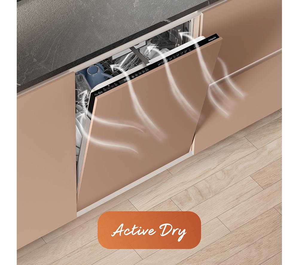 HOTPOINT Hydroforce H8I HP42 L UK Vollintegrierter Geschirrspüler in Standardgröße