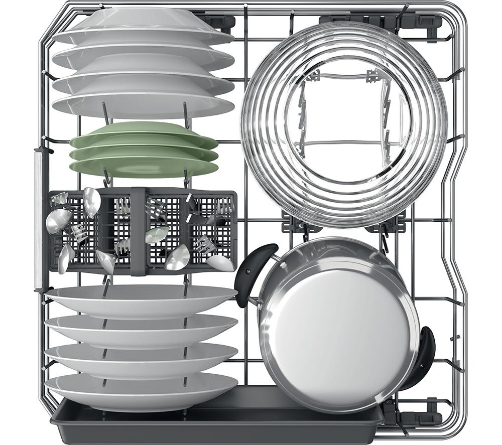 HOTPOINT Hydroforce H8I HP42 L UK Vollintegrierter Geschirrspüler in Standardgröße