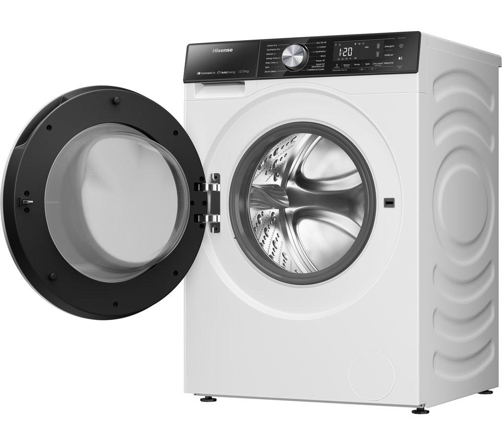 HISENSE Serie 5S Lavadora Secadora con Dosificación Automática WD5S1245BW con WiFi de 12 kg - Blanca