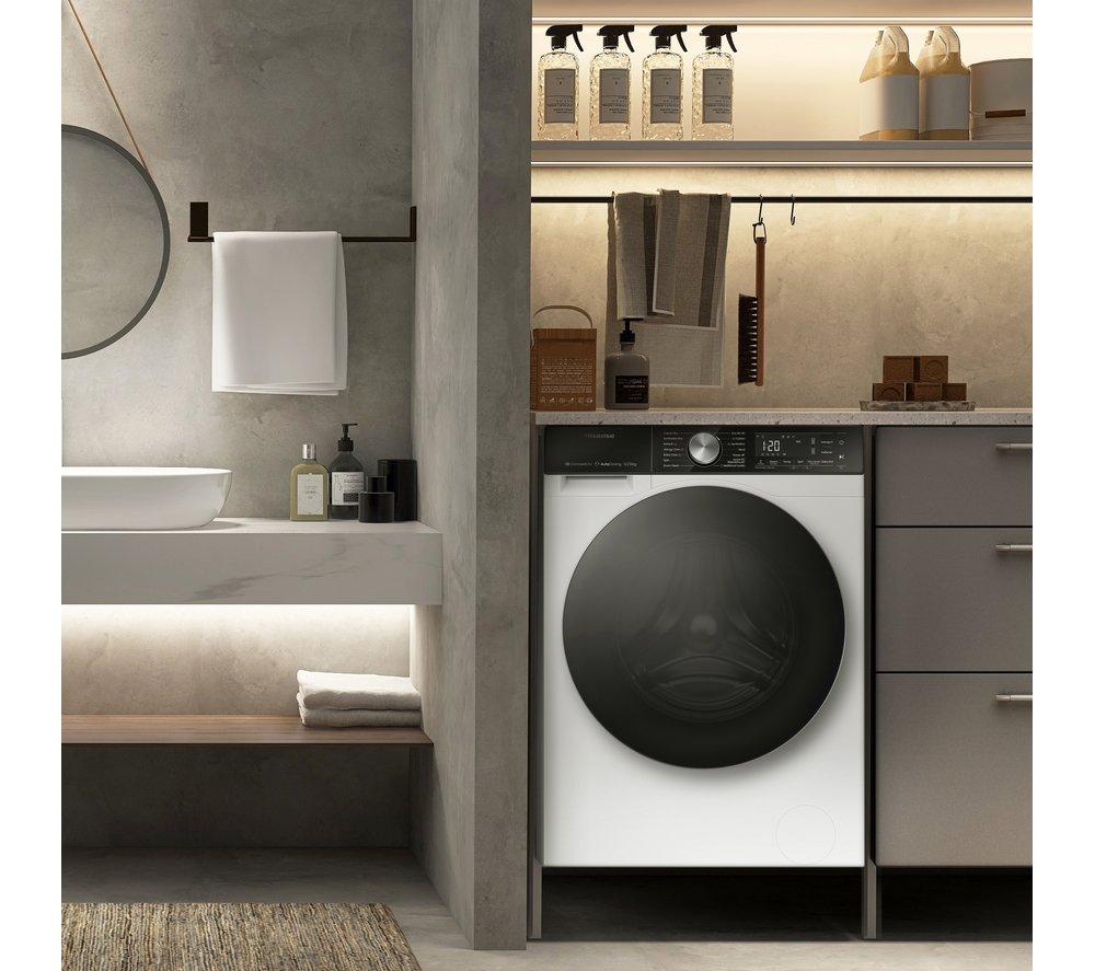 HISENSE Serie 5S Lavadora Secadora con Dosificación Automática WD5S1245BW con WiFi de 12 kg - Blanca