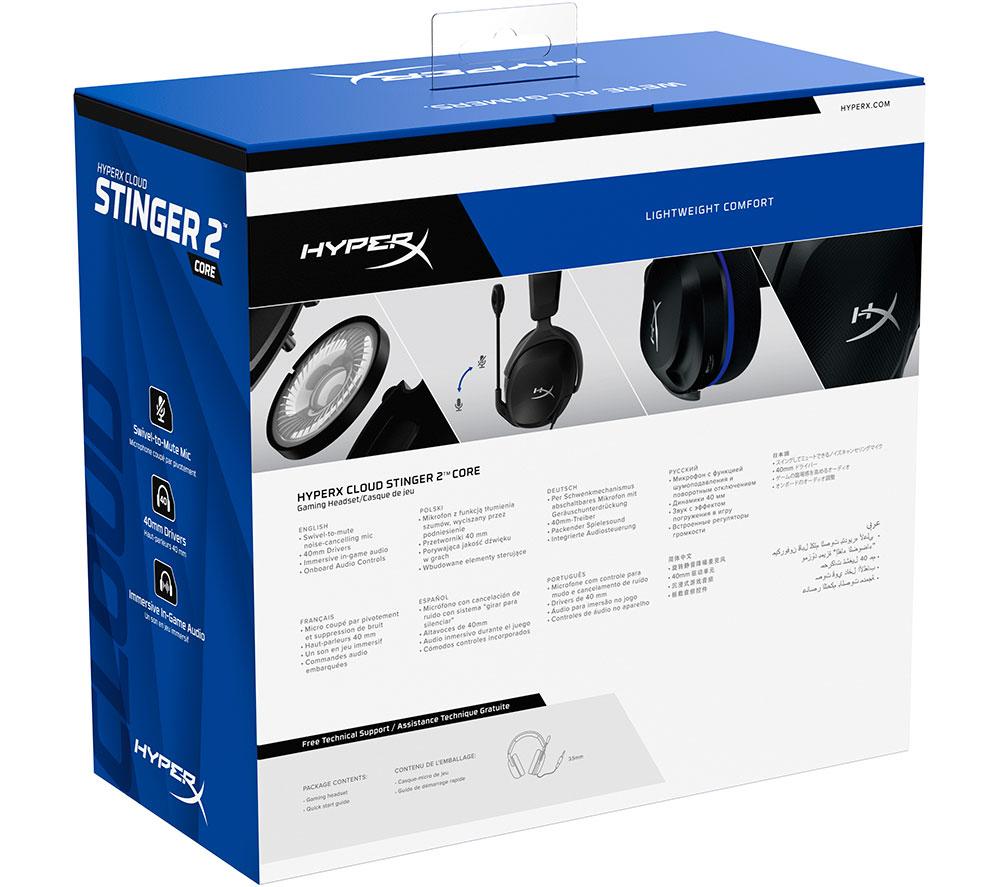 HYPERX Cloud Stinger 2 Core Wired Gaming Headset PS4 | PS5 - Black