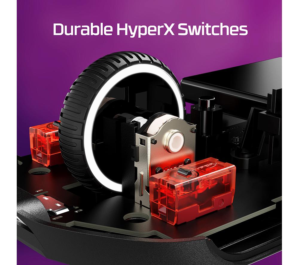 HYPERX Pulsefire Haste 2 Kabellose Gaming-Maus | RGB | Programmierbare Tasten – Schwarz