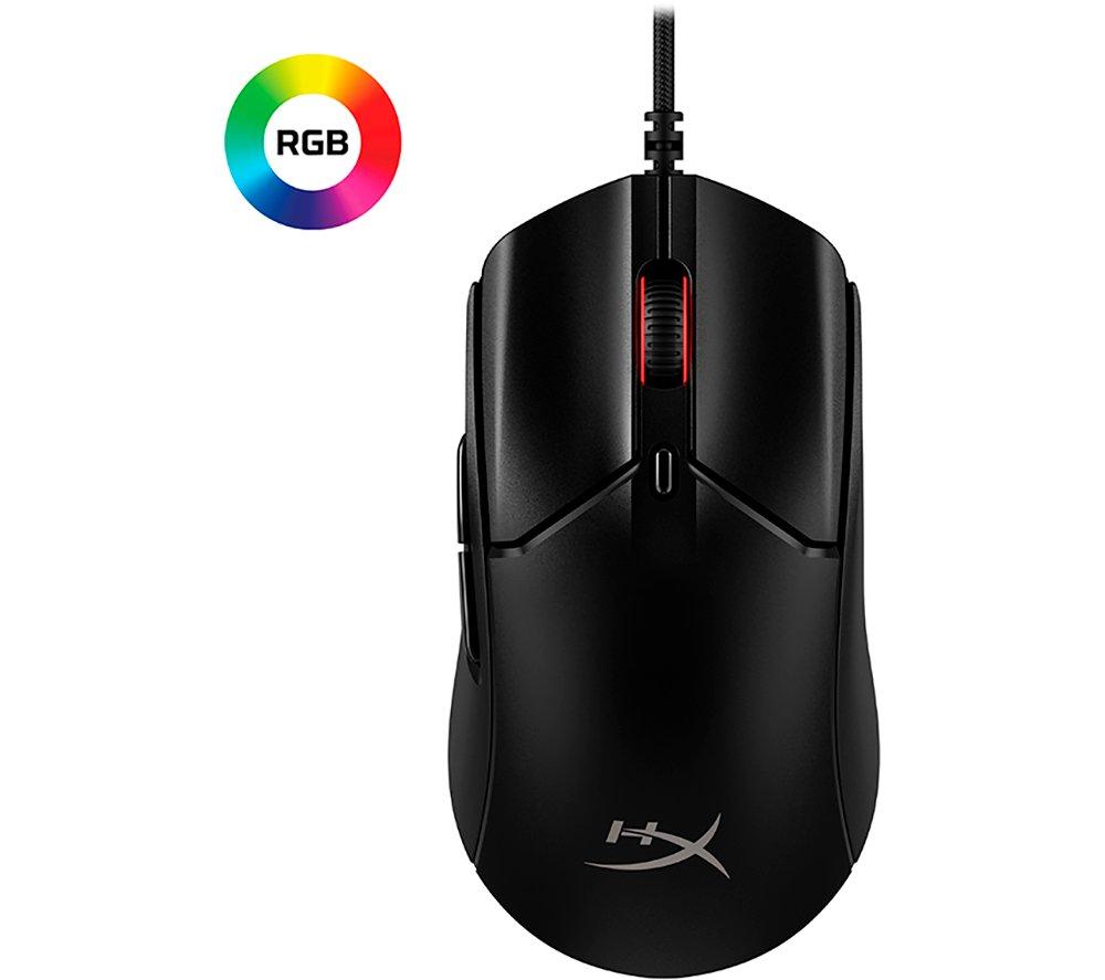 Ratón para juegos con cable HYPERX Pulsefire Haste 2 | RGB | 6 botones programables - Negro