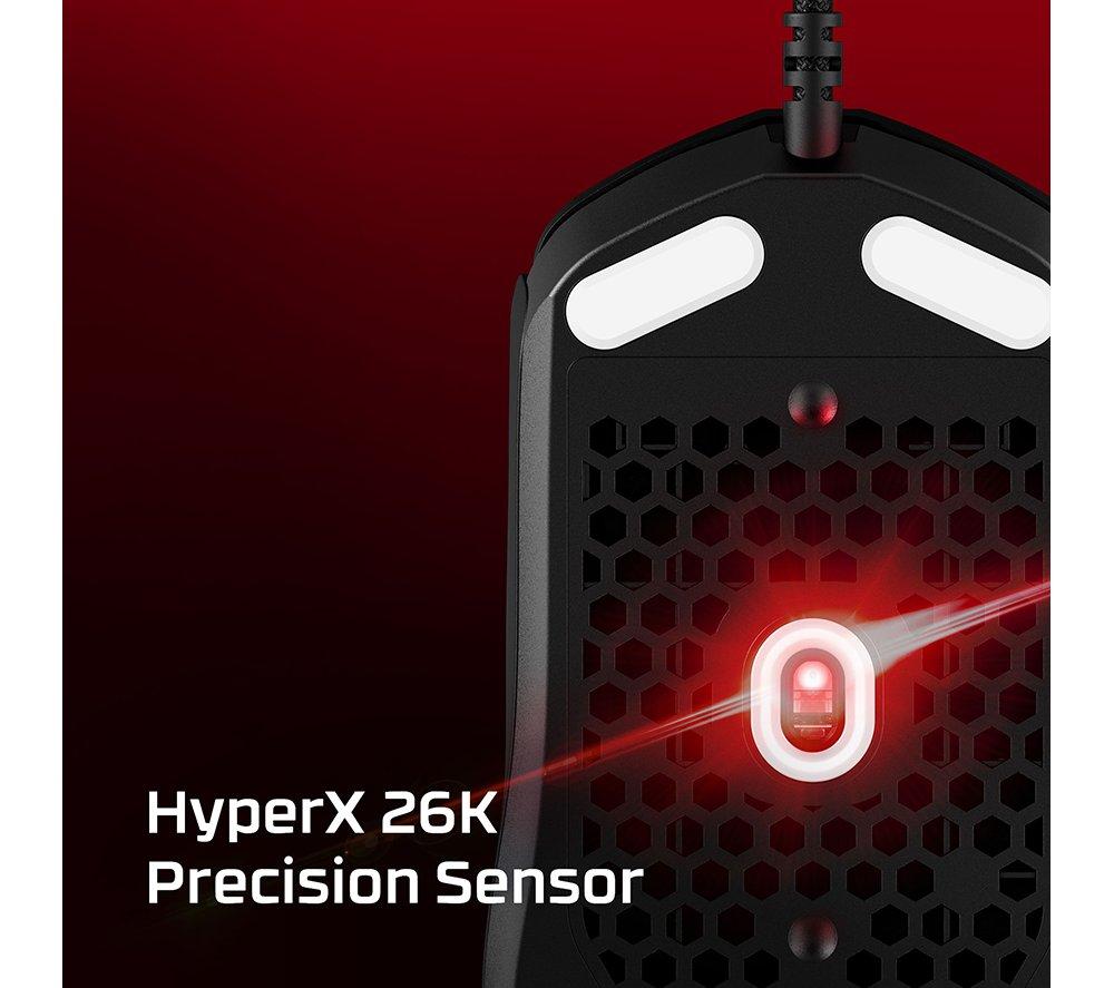 Ratón para juegos con cable HYPERX Pulsefire Haste 2 | RGB | 6 botones programables - Negro