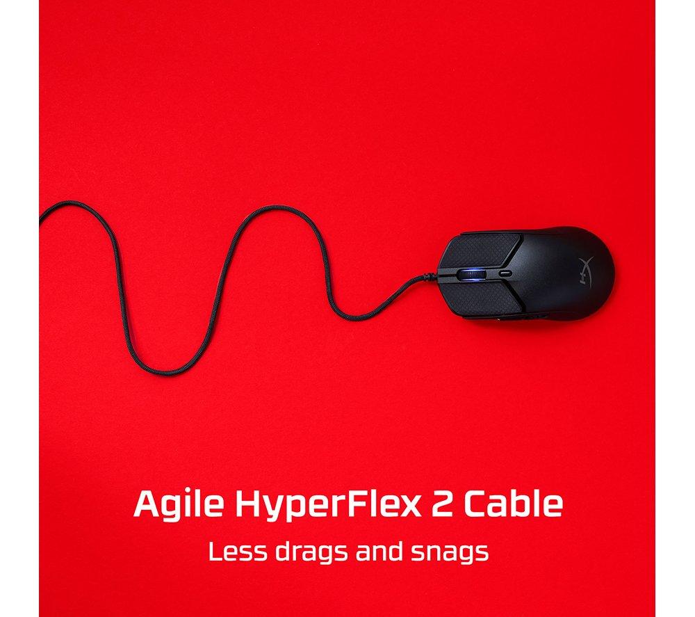 Ratón para juegos con cable HYPERX Pulsefire Haste 2 | RGB | 6 botones programables - Negro