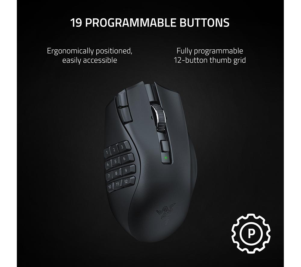 RAZER Naga V2 HyperSpeed Wireless Optical Gaming Mouse