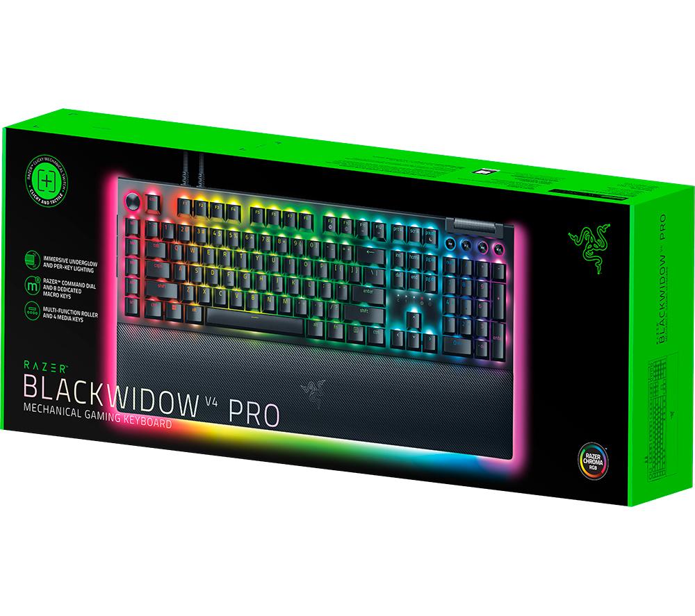 RAZER Blackwidow V4 Pro Mechanical Gaming Keyboard - Black