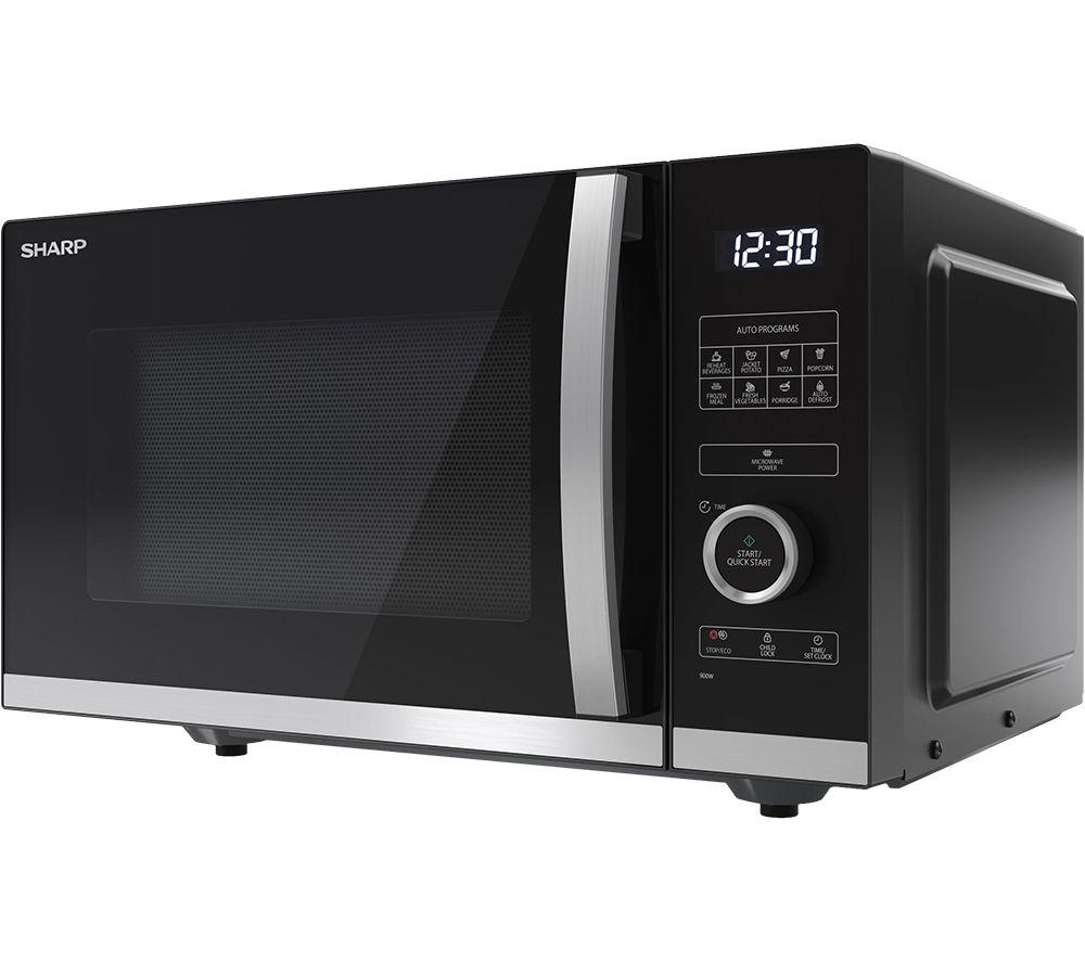 SHARP Quality Series YC-QS254AU-B Solo Microwave - Black