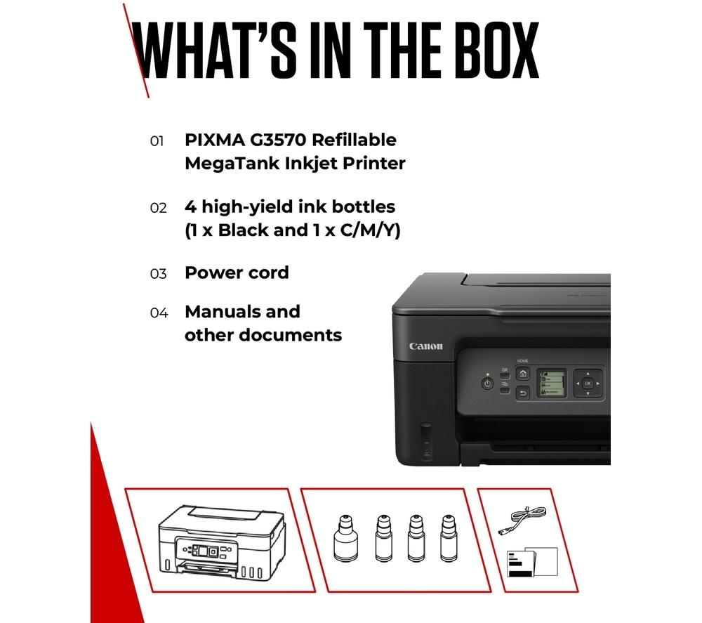 CANON PIXMA G3570 All-in-One Wireless Inkjet Printer