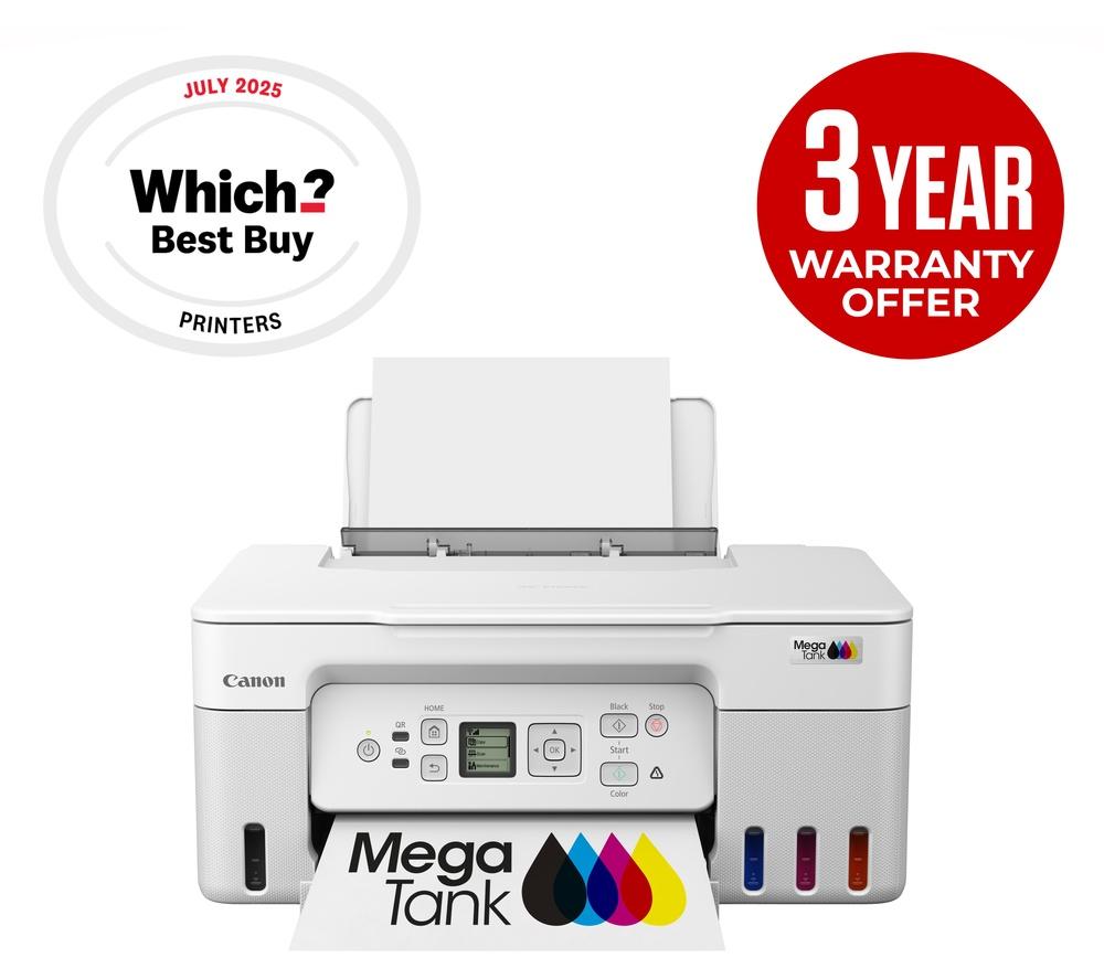 CANON PIXMA G3571 All-in-One kabelloser Tintenstrahldrucker – Weiß