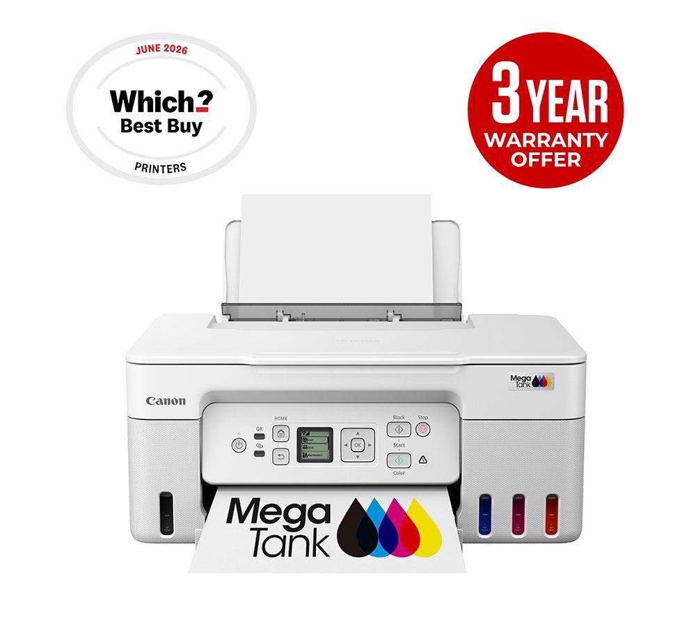 CANON PIXMA G3571 All-in-One Wireless Inkjet Printer - White