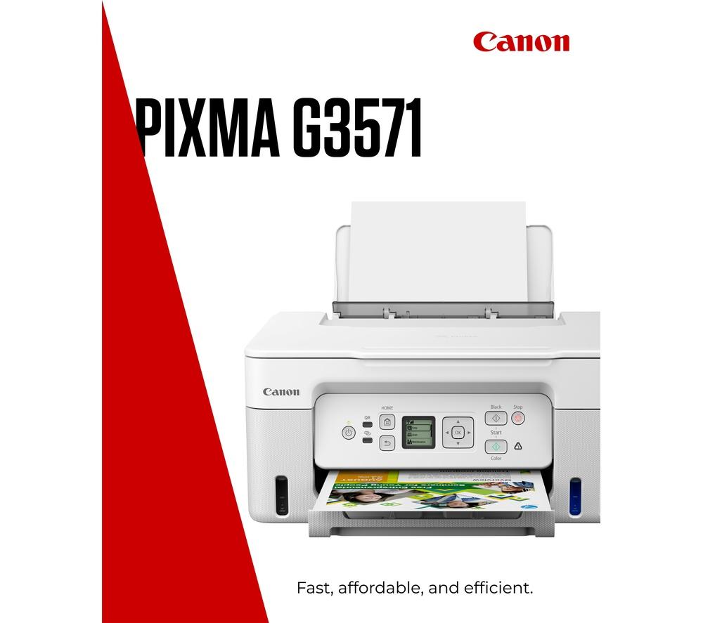 CANON PIXMA G3571 All-in-One Wireless Inkjet Printer - White