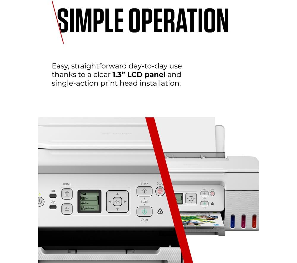 CANON PIXMA G3571 All-in-One Wireless Inkjet Printer - White