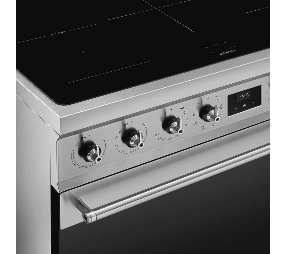 SMEG C92IMX2 90 cm Electric Induction Range Cooker - Stainless Steel