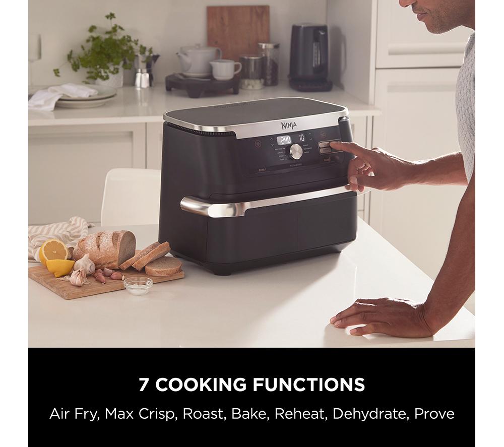 NINJA Foodi FlexDrawer AF500UK Freidora de Aire Dual de 10.4L - Negra