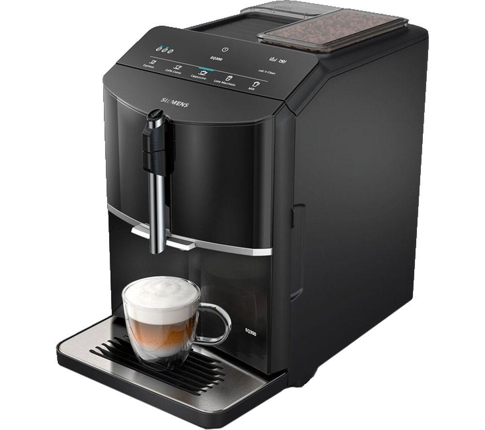 SIEMENS TF301G19 EQ300 Kaffeevollautomat – Klavierlack Schwarz