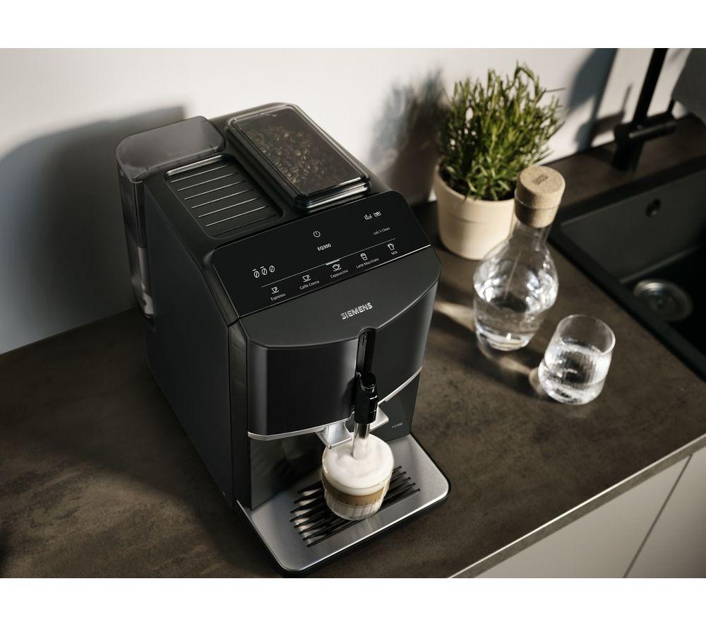 SIEMENS TF301G19 EQ300 Kaffeevollautomat – Klavierlack Schwarz