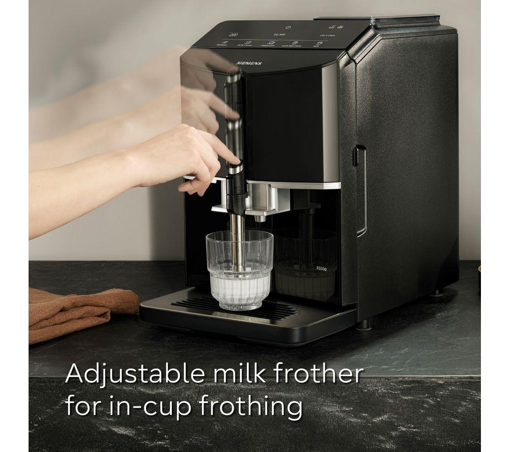 SIEMENS TF301G19 EQ300 Kaffeevollautomat – Klavierlack Schwarz