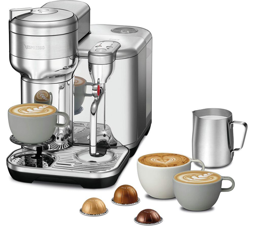 NESPRESSO by Sage Vertuo Creatista SVE850BSS4GUK1 Smart-Kaffeemaschine – gebürsteter Edelstahl