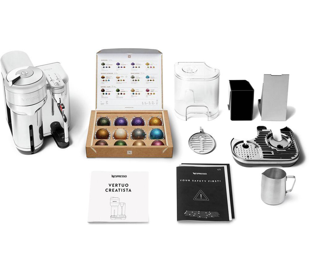 NESPRESSO by Sage Vertuo Creatista SVE850BSS4GUK1 Smart-Kaffeemaschine – gebürsteter Edelstahl