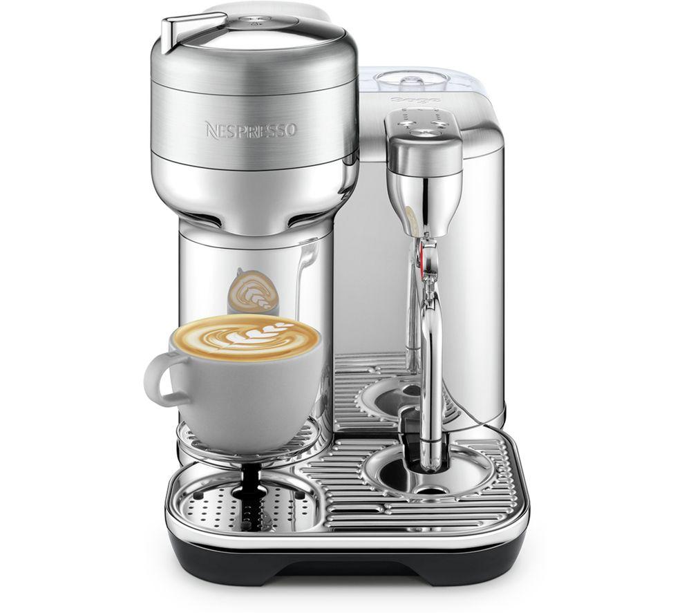 NESPRESSO by Sage Vertuo Creatista SVE850BSS4GUK1 Smart-Kaffeemaschine – gebürsteter Edelstahl