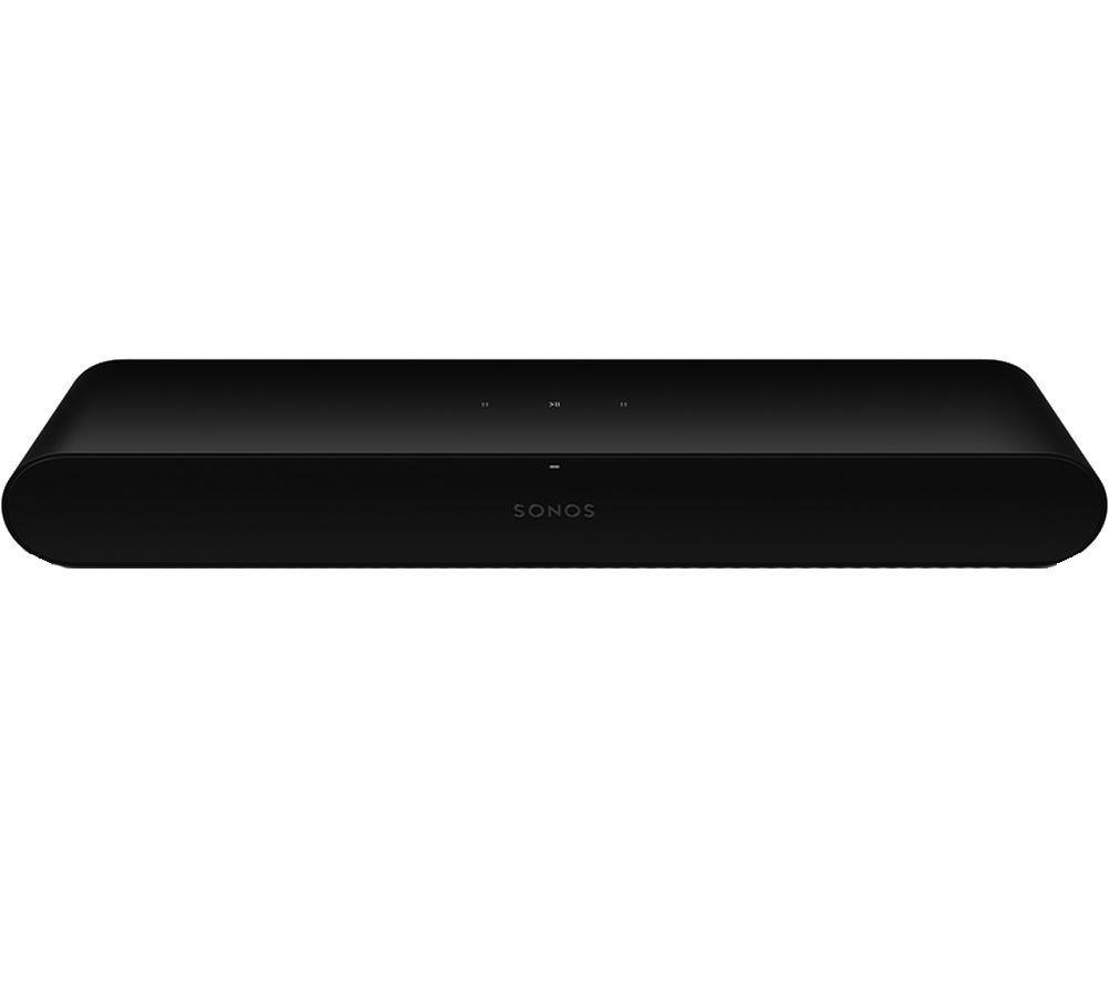 SONOS Ray Compact Sound Bar & SUB Mini Wireless Subwoofer Bundle - Black